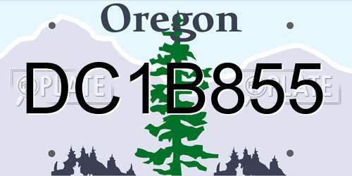 DC1B855 Oregon License Plate