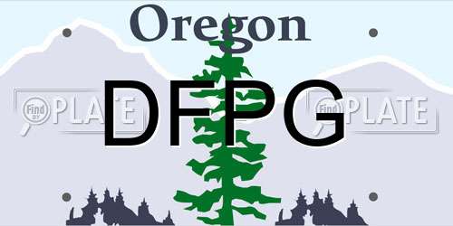 DFPG Oregon License Plate