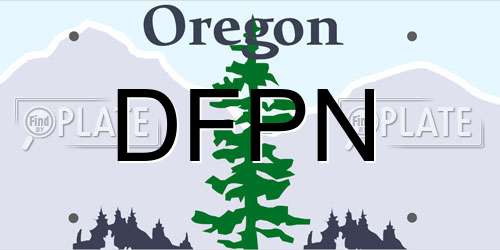 DFPN Oregon License Plate