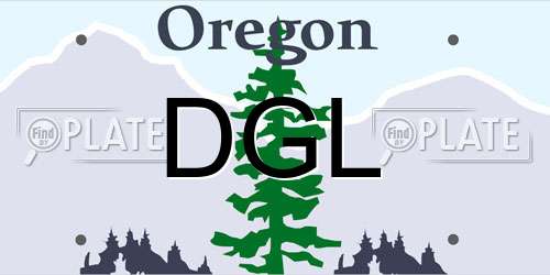 DGL Oregon License Plate