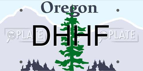 DHHF Oregon License Plate