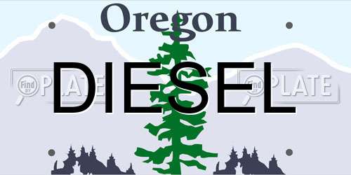 DIESEL Oregon License Plate