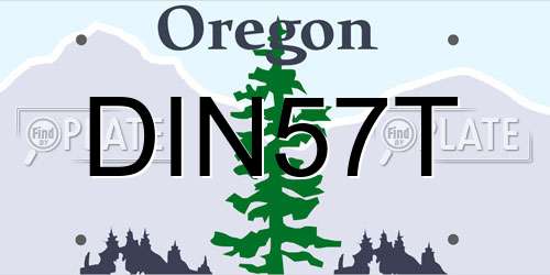 DIN57T Oregon License Plate