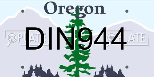 DIN944 Oregon License Plate