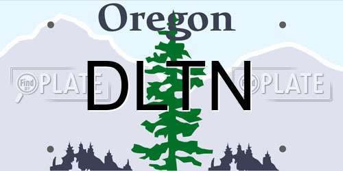 DLTN Oregon License Plate