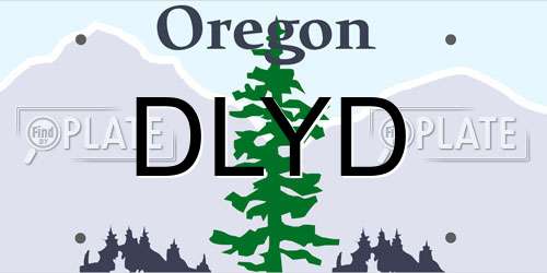 DLYD Oregon License Plate