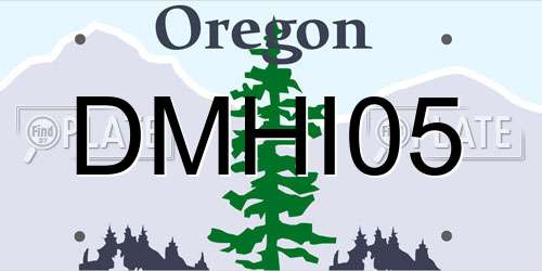 DMHI05 Oregon License Plate