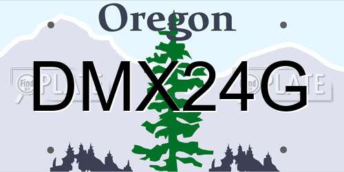 DMX24G Oregon License Plate