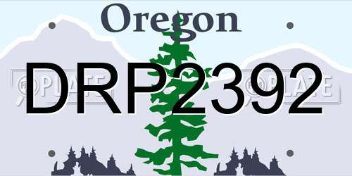 DRP2392 Oregon License Plate