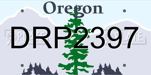 DRP2397 Oregon License Plate