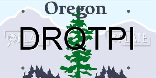 DRQTPI Oregon License Plate