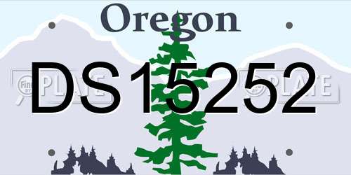DS15252 Oregon License Plate