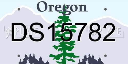 DS15782 Oregon License Plate