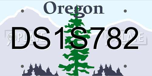 DS1S782 Oregon License Plate