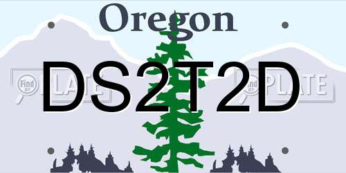 DS2T2D Oregon License Plate
