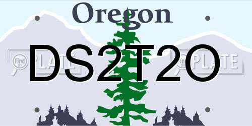DS2T2O Oregon License Plate
