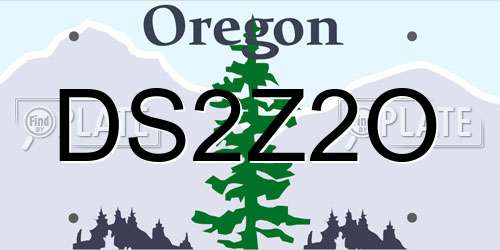 DS2Z2O Oregon License Plate