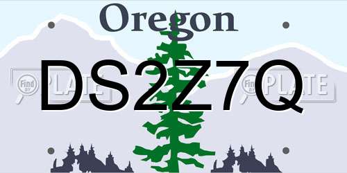 DS2Z7Q Oregon License Plate