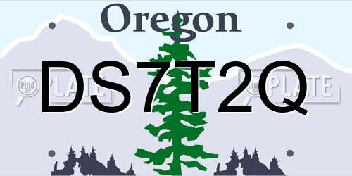 DS7T2Q Oregon License Plate