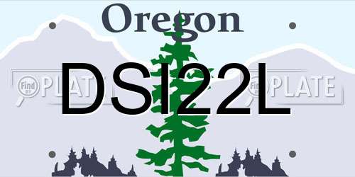 DSI22L Oregon License Plate