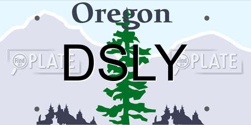 DSLY Oregon License Plate