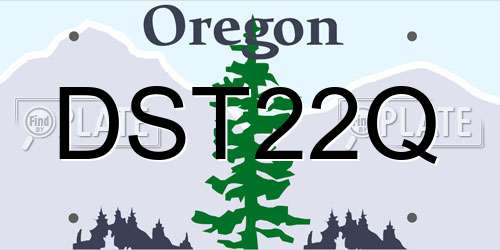 DST22Q Oregon License Plate
