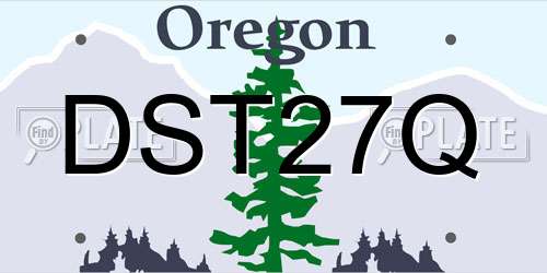 DST27Q Oregon License Plate