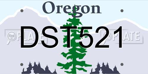 DST521 Oregon License Plate