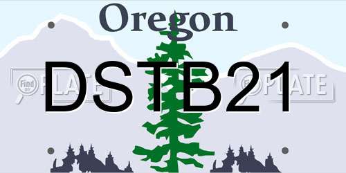 DSTB21 Oregon License Plate