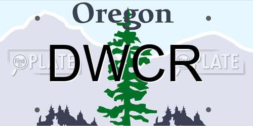 DWCR Oregon License Plate