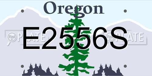E2556S Oregon License Plate