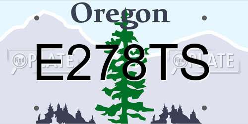 E278TS Oregon License Plate
