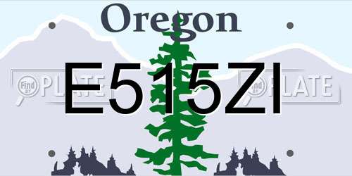 E515ZI Oregon License Plate
