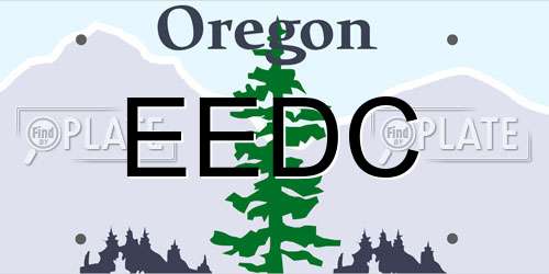 EEDC Oregon License Plate
