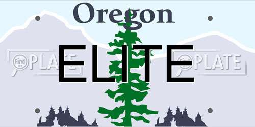 ELITE Oregon License Plate