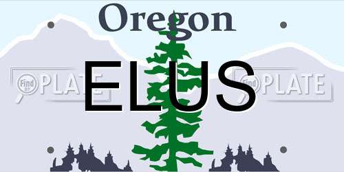ELUS Oregon License Plate