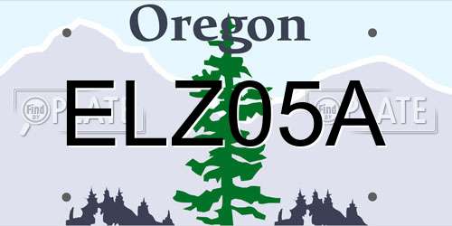 ELZ05A Oregon License Plate