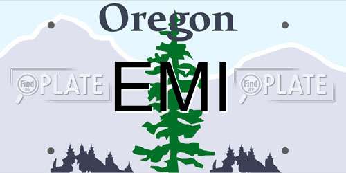 EMI Oregon License Plate