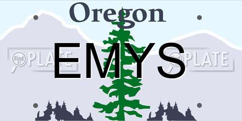 EMYS Oregon License Plate