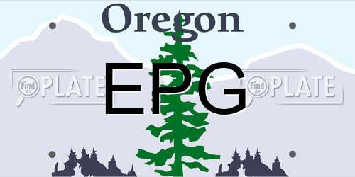 EPG Oregon License Plate