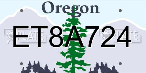 ET8A724 Oregon License Plate