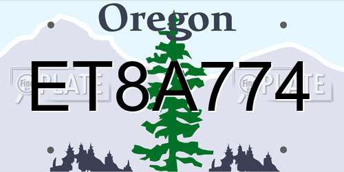ET8A774 Oregon License Plate