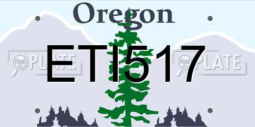 ETI517 Oregon License Plate