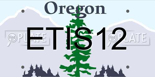 ETIS12 Oregon License Plate