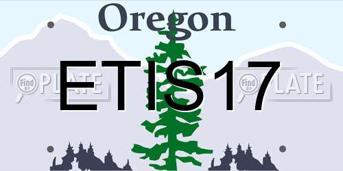 ETIS17 Oregon License Plate