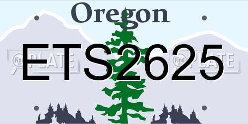 ETS2625 Oregon License Plate