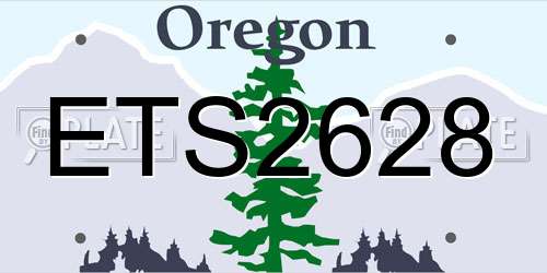 ETS2628 Oregon License Plate