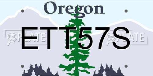 ETT57S Oregon License Plate