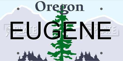 EUGENE Oregon License Plate