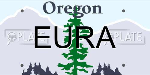 EURA Oregon License Plate